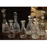 Collection of 19th Century decanters Condition: