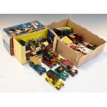 Various die-cast model cars including Matchbox Models Of Yesteryear etc, a Schuco Old Timer model