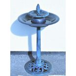 Modern bronzed plastic bird bath Condition: