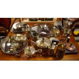 Quantity of various silver plated items Condition: