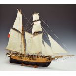 Model of a two mast sailing vessel Condition: