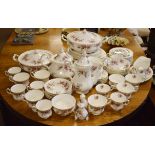 Royal Albert Lavender Rose pattern dinner, tea and coffee service Condition: