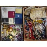 Large collection of various costume jewellery Condition: