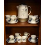 Wedgwood Susie Cooper coffee set decorated with the Glen Mist pattern together with a matching