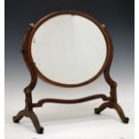 Mahogany oval framed dressing table mirror Condition: