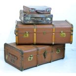 Four vintage trunks Condition: