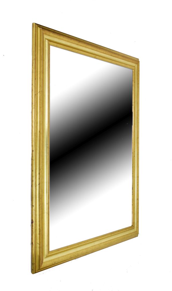 Modern rectangular gilt framed bevelled mirror, 119cm x 93cm Condition: