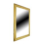 Modern rectangular gilt framed bevelled mirror, 119cm x 93cm Condition: