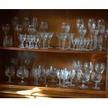 Quantity of Edinburgh and other cut table glass Condition: