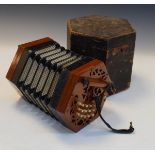 Lachenal concertina, cased Condition: