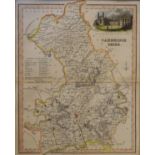 Maps - Two coloured prints - Cambridgeshire and Suffolk, framed and glazed Condition: