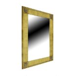 Modern rectangular gilt framed mirror, 84cm x 116cm Condition: