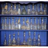 Large quantity of glass decanters Condition: