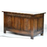 20th Century stained oak coffer having hinged cover Condition: