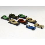 Eight 1950's period Dinky die-cast model cars Condition: