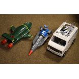 Thunderbird 1 and Thunderbird 2 battery operated models by Carlton International Media Ltd