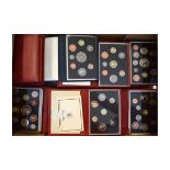 Coins - Collection of Royal Mint annual proof coin sets, 1980's and 1990's Condition: