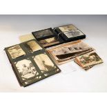Postcards - Collection of various postcards in two albums and loose Condition: