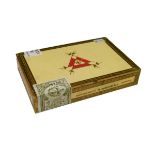 Cigars - A sealed box of twenty-five Montecristo No.4 Condition: Box is sealed, we cannot