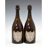 Dom Pérignon Rosé Vintage 1980 Champagne, two bottles (2) Condition: Seals in good order, levels