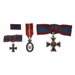 Medals and Decorations - George V Royal Red Cross Medal, 2nd Class, with related miniature, each