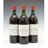 Château Lynch-Bages 1982 Pauillac, three magnums (3) Condition: Seals and levels good, staining to