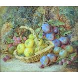 Vincent Clare (1855-1930) - Oil on canvas - Still-life with fruit, signed, 30cm x 35cm Condition:
