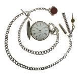 G.E. Frodsham, 31 Gracechurch St, London - Silver hunter cased pocket watch, London 1869, the signed