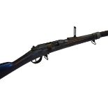 French Gras 11mm bolt action 1874 model military rifle, dated 1877, sighted 79cm barrel, French