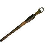 Ethnographica - African walking stick, the handle and upper section formed as a European soldier