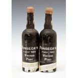 Fonseca's Vintage Port 1960, two bottles (2) Condition: Seals and level good, scuffing and marks