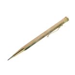 9ct gold cased hexagonal 'Yard O Lead' propelling pencil Condition: **General condition consistent