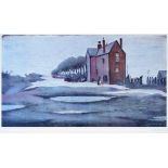 Laurence Stephen Lowry (1887-1976) - Signed limited edition print - The Lonely House, signed in