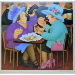 Beryl Cook (1926-2008) - Signed limited edition print - Ladies who lunch, No.126/650, published by