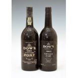 Dow's Vintage Port 1983, two bottles (2) Condition: Levels good and seals intact, labels are