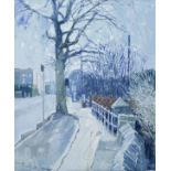 John Stops (1925-2002) - Oil on canvas - Coronation Road, Bristol, signed and dated '98, 60cm x 50cm