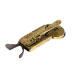 Early 19th Century German single blade Scarificator or spring fleam, 5.5cm long inclusive of