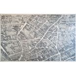Early 20th Century etching - Plate 7 from the Turgot map of Paris, originally published in 1739,
