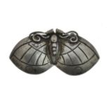 William Spratling - Silver butterfly or moth brooch, stamped 'Spratling-Silver' and 'Made in