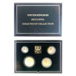 Royal Mint Gold Britannia Proof Collection 1995 comprising: £100, £50, £25 and £10, No.271 from a