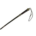 19th Century silver mounted tortoiseshell handled riding crop, overall length 92cm Condition: Series