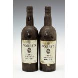 Warre's Vintage Port 1960, two bottles, (2) Condition: Seals and levels good, labels are scuffed,