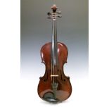 Violin probably 19th Century, bearing printed label reading 'Anno 17… Carlo Bergonzi. Fece in