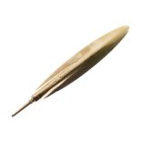 Mordan & Co for Asprey - 9ct gold pocket pencil of elliptical form, 7.5cm long when closed