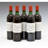 Château Cissac 1982 Haut-Medoc, five bottles (5) Condition: Levels and seals good, light scuffing to