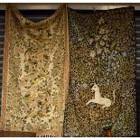 Seven various needlework wall hangings Condition: