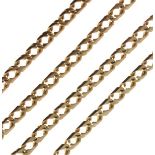 9ct gold filed curb link chain Condition: