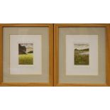 Mary George - Four signed limited edition coloured etchings - Landscapes, each signed, titled and