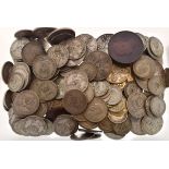 Quantity of various silver and other coinage Condition:
