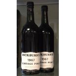 Wines & Spirits - Cockburn's 1967 vintage port, two bottles (2) Condition: